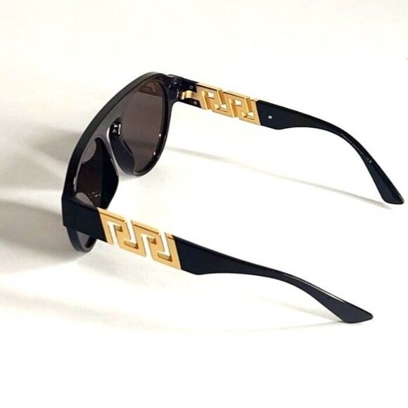 VERSACE Sunglasses VE4420 5356 73 Brown Gold Logo Aviator - Picture 7 of 12